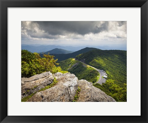 Framed Blue Ridge Parkway Craggy Gardens Scenic Mountains Asheville NC Print