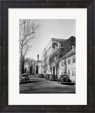 Framed Salem College, General View, Salem Square, Winston-Salem, Forsyth County, NC Print