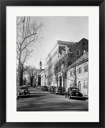 Framed Salem College, General View, Salem Square, Winston-Salem, Forsyth County, NC Print