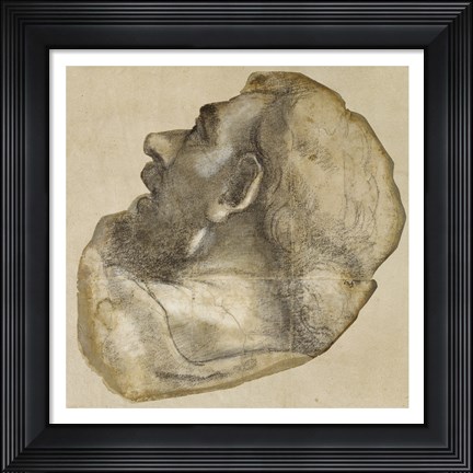 Framed Cartoon of the Head of Saint James Print