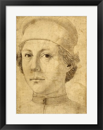 Framed Portrait of a Young Man Print