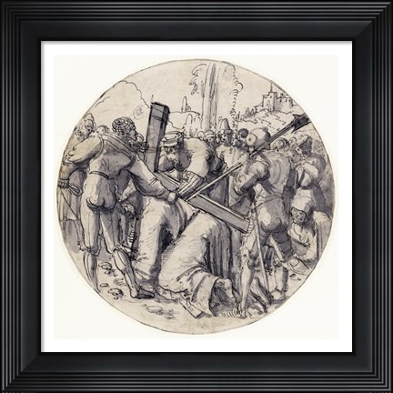 Framed Christ Carrying the Cross Print