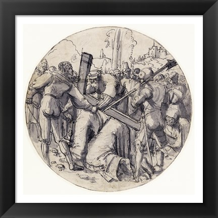 Framed Christ Carrying the Cross Print