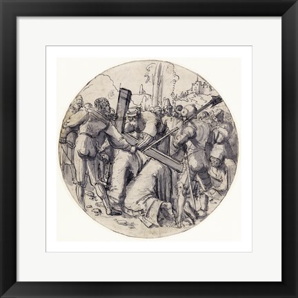 Framed Christ Carrying the Cross Print