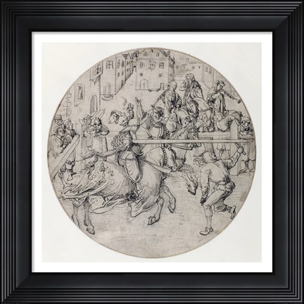 Framed Tournament Scene Print