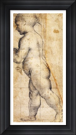 Framed Study for the Figure of the Infant Saint John the Baptist Print