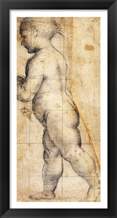 Framed Study for the Figure of the Infant Saint John the Baptist Print