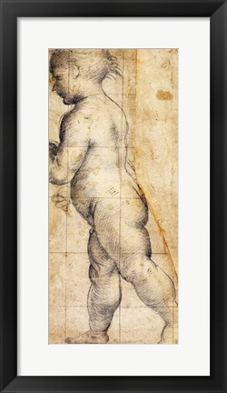 Framed Study for the Figure of the Infant Saint John the Baptist Print