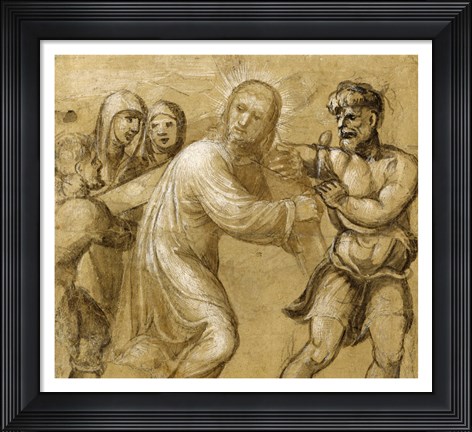 Framed Christ Carrying the Cross Print