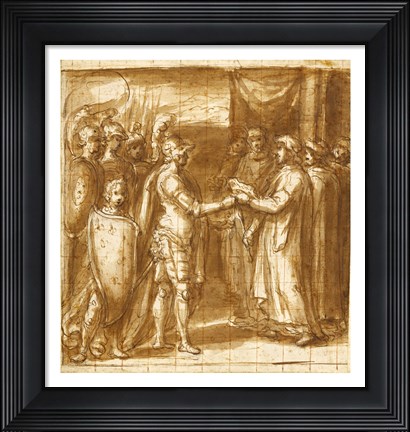 Framed Scene from the History of the Farnese Family Print