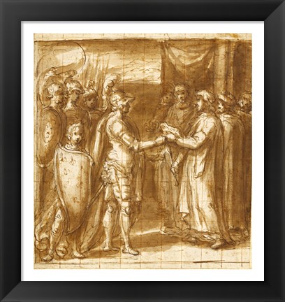 Framed Scene from the History of the Farnese Family Print