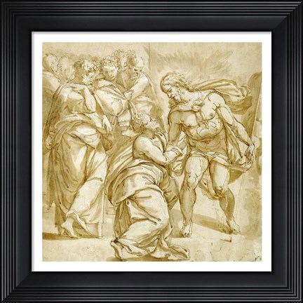 Framed Incredulity of Thomas Print