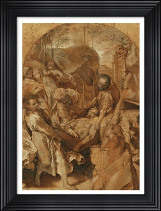 Framed Entombment Print
