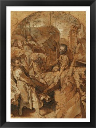 Framed Entombment Print