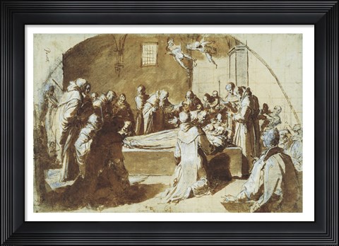 Framed Deaths of the Blessed Ugoccione and Sostegno Print
