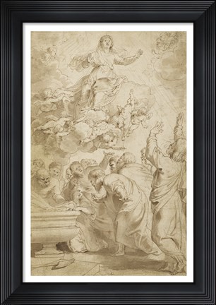 Framed Assumption of the Virgin Print