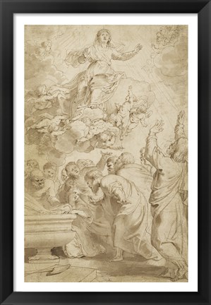 Framed Assumption of the Virgin Print