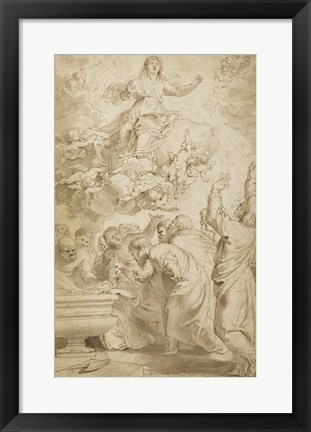 Framed Assumption of the Virgin Print