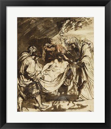 Framed Entombment Print