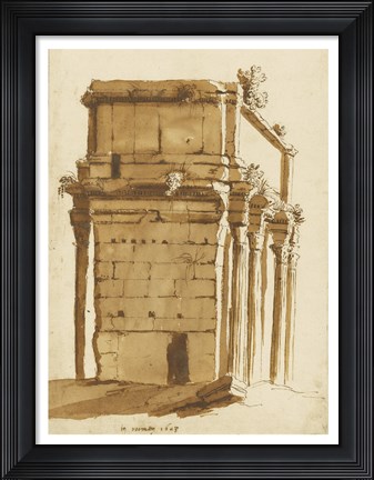 Framed Arch of Septimius Severus Print