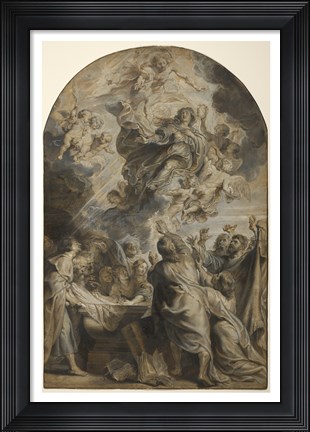 Framed Assumption of the Virgin Print