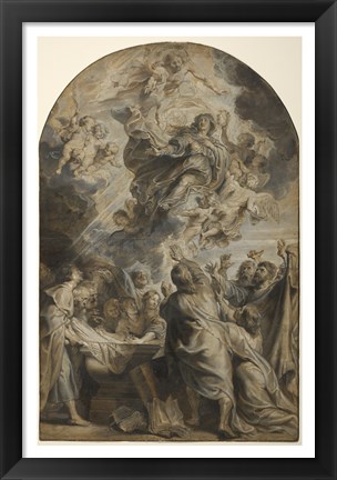 Framed Assumption of the Virgin Print