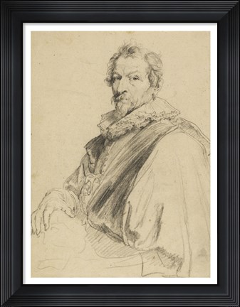 Framed Portrait of Hendrick van Balen Print