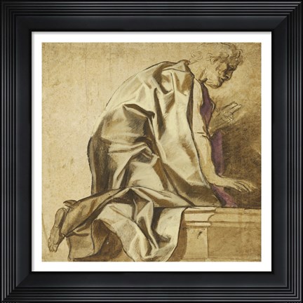 Framed Man Kneeling Print