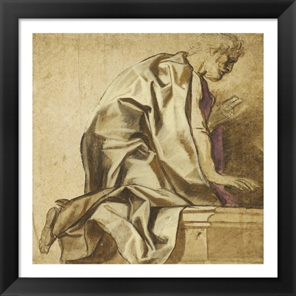 Framed Man Kneeling Print