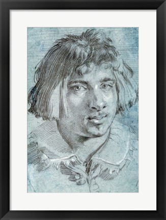 Framed Portrait of a Young Man Print