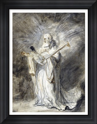 Framed Messenger of God Appearing to Joshua Print