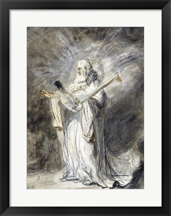 Framed Messenger of God Appearing to Joshua Print