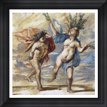 Framed Apollo and Daphne Print