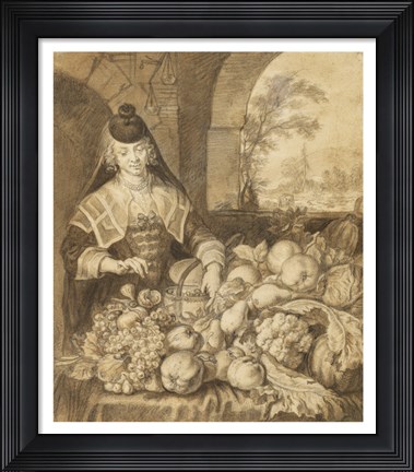 Framed Saint Jerome Hearing the Trumpet of the Last Judgement - food Print