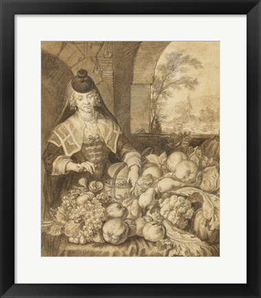 Framed Saint Jerome Hearing the Trumpet of the Last Judgement - food Print