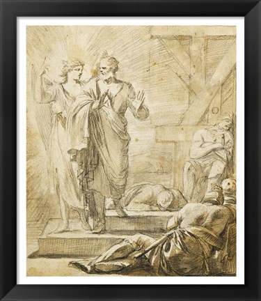 Framed Liberation of Saint Peter Print