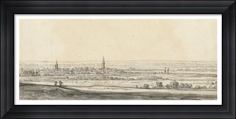 Framed View of the Rhine Valley Print
