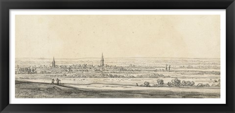 Framed View of the Rhine Valley Print