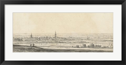 Framed View of the Rhine Valley Print