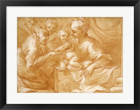 Framed Mystic Marriage of Saint Catherine Print