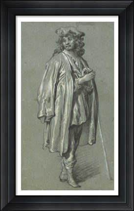 Framed Young Man Standing Print