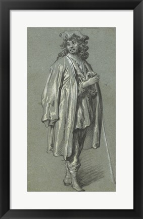 Framed Young Man Standing Print