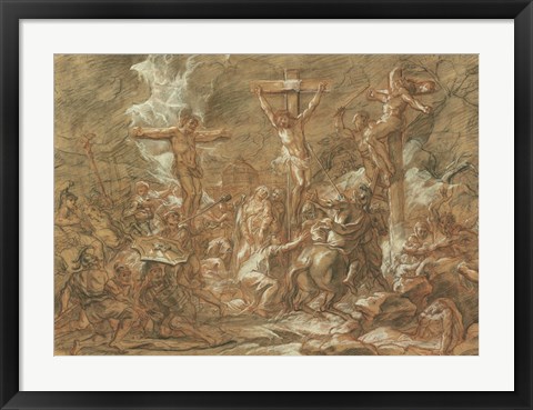 Framed Crucifixion Print