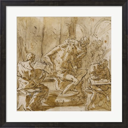 Framed Death of Seneca Print