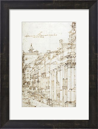 Framed Campo San Basso: The North Side with the Church Print