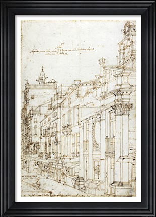 Framed Campo San Basso: The North Side with the Church Print