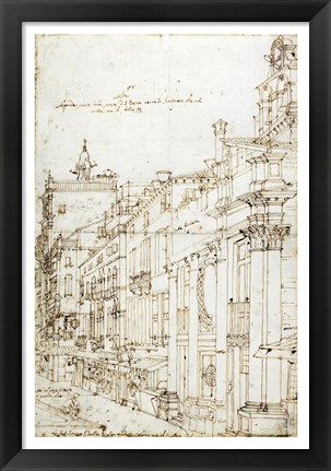 Framed Campo San Basso: The North Side with the Church Print