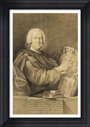 Framed Portrait of Cavaliere Francesco Maria Niccolo Gabburri Print