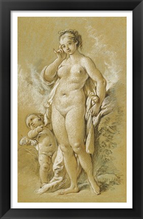 Framed Venus and Cupid Print