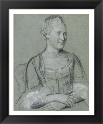 Framed Portrait of a Lady Print